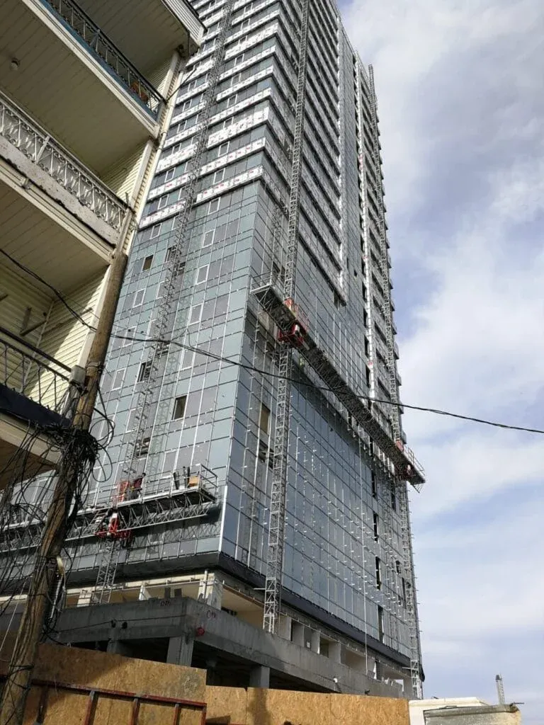 Yüksek Katlı Bina Mast Tırmanır Dış Cephe Platformu Kiralama